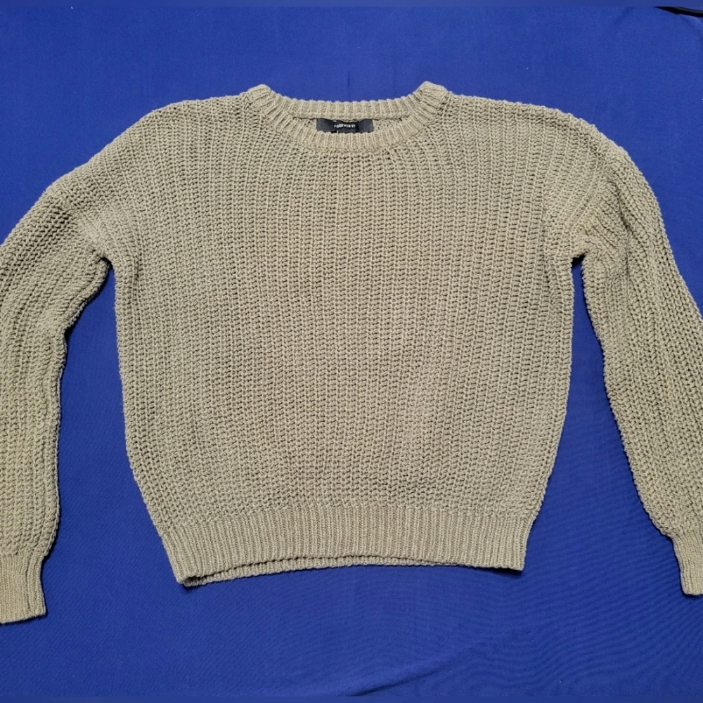 Forever 21 Open Knit Crochet Sweater